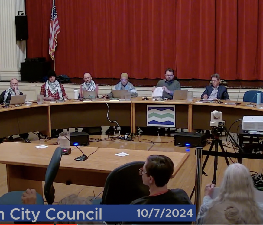 Burlington City Council meeting. October 7 , 2024.