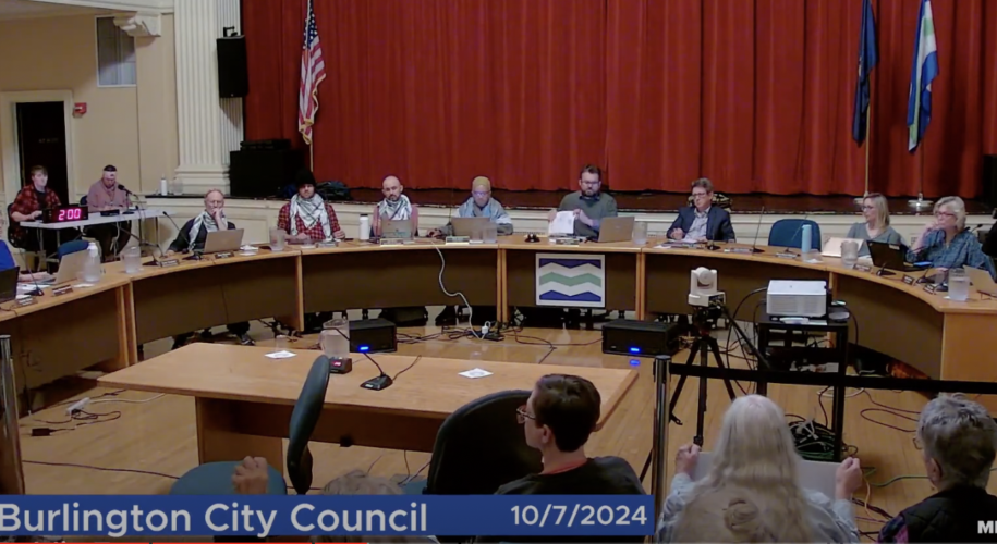Burlington City Council meeting. October 7 , 2024.